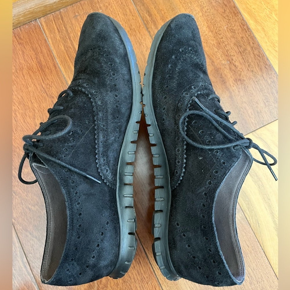 Cole Haan Zerogrand Black WingTip Oxfords Sneakers Women Size 9.5 B - Picture 3 of 11